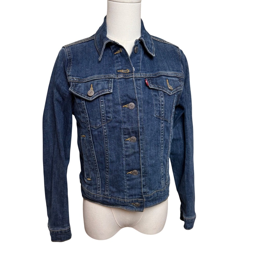 Levis Womens Original Trucker Denim Jacket Medium Wash XS 29945-0014